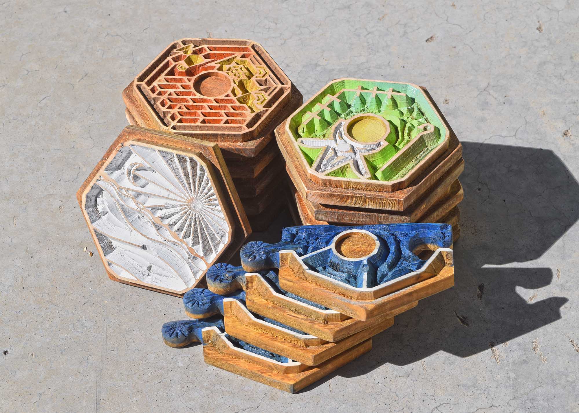 Settlers of Catan Wooden Game Board Set –