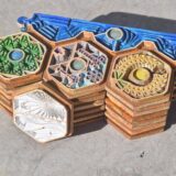 wooden handmade settlers of catan game board