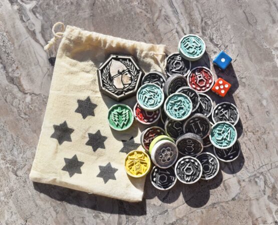 cnc diy settlers of catan hand made tokens gift idea gamer